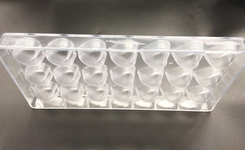 KOOTIPS Candy Making Mold, Diamond Clear Polycarbonate Chocolate Mold Jelly Candy Making Mold 21-Piece Tray (Heart candy mold) - Image 3